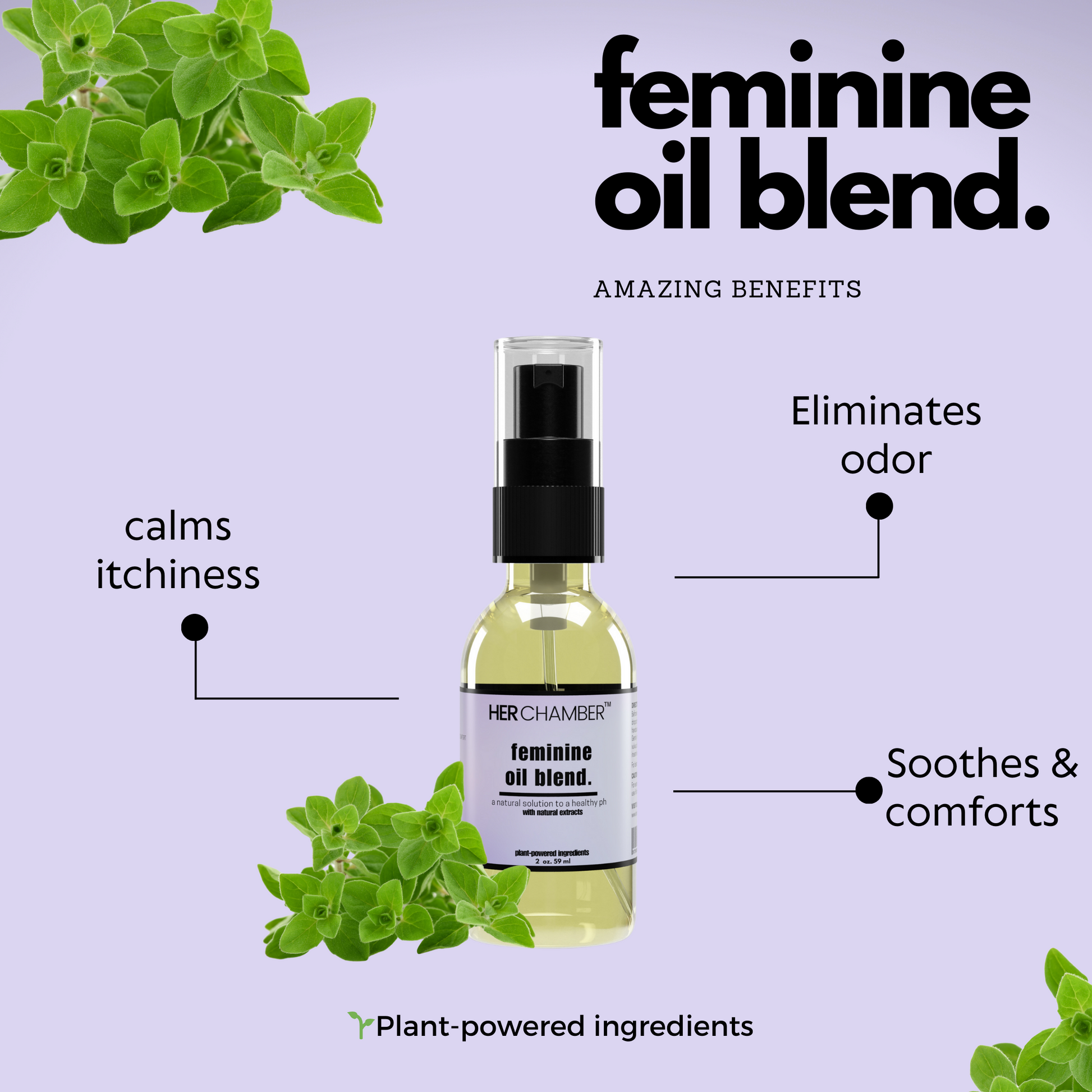 Feminine Oil Blend. Her Chamber Co.